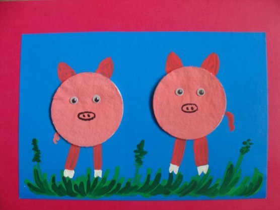 поделки свинка, поросенок, кабан в детский сад