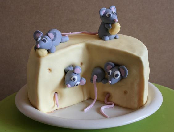 торт с мышками