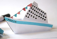 кораблик в технике оригами