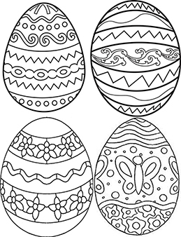 яйца схема  из бумаги на Пасху