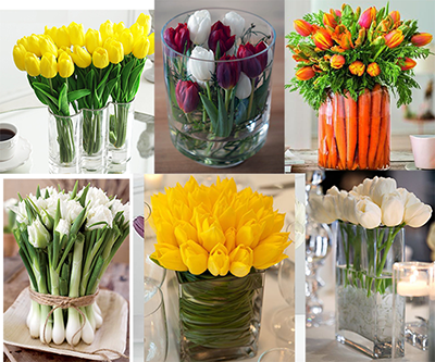 цветочные композиции на Пасху своими руками с тюльпанам