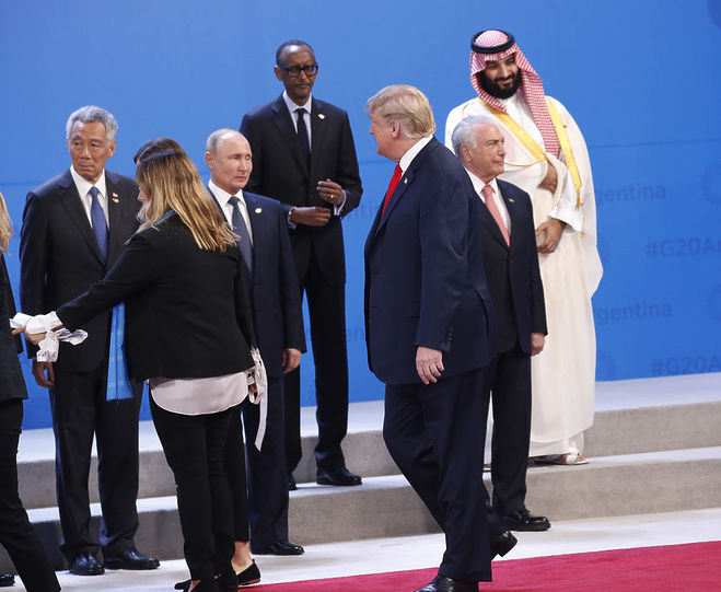 Владимир Путин; Дональд Трамп; Взгляд; Взгляд года; 2018; саммит; саммит G20; Изоляция