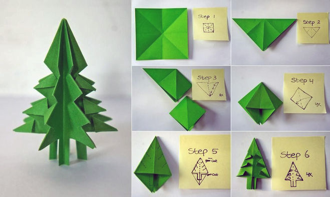Как сделать новогоднюю елку из бумаги?