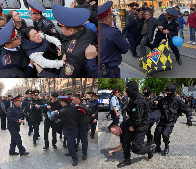 Митинг в Казахстане против переименования Астаны