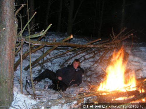 ночевка в зимнем лесу