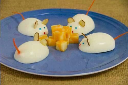 съедобная мышь из продуктов своими руками из яиц