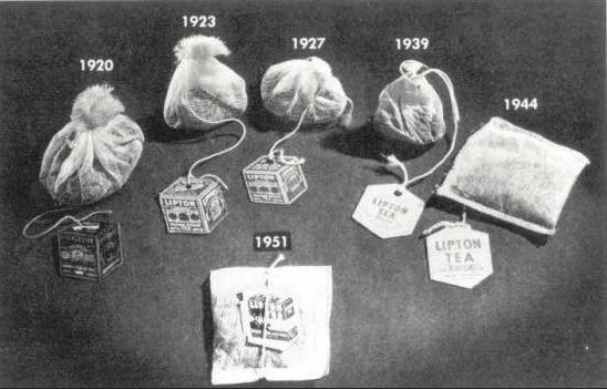 чайные пакетики от 1920 гг до 1949 гг