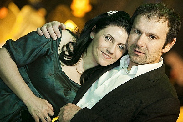 С женой Лялей Фонаревой