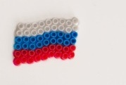 российский флаг из термомозаики