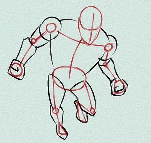как рисовать железного человека 1