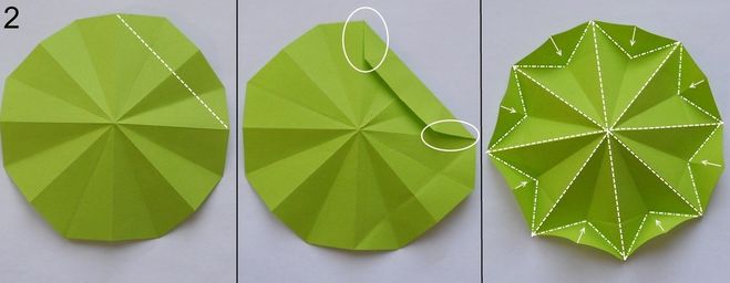 как сделать елку из модульного оригами